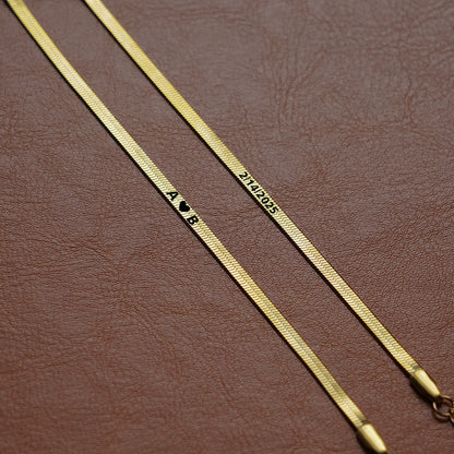 Engraved Rope Bracelet Set