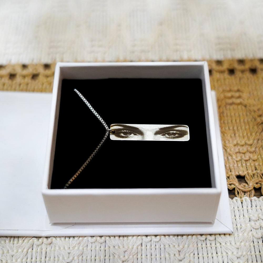 Personalized Eye Photo Necklace