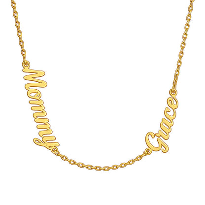 Custom Multi Name Necklace