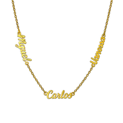 Custom Multi Name Necklace